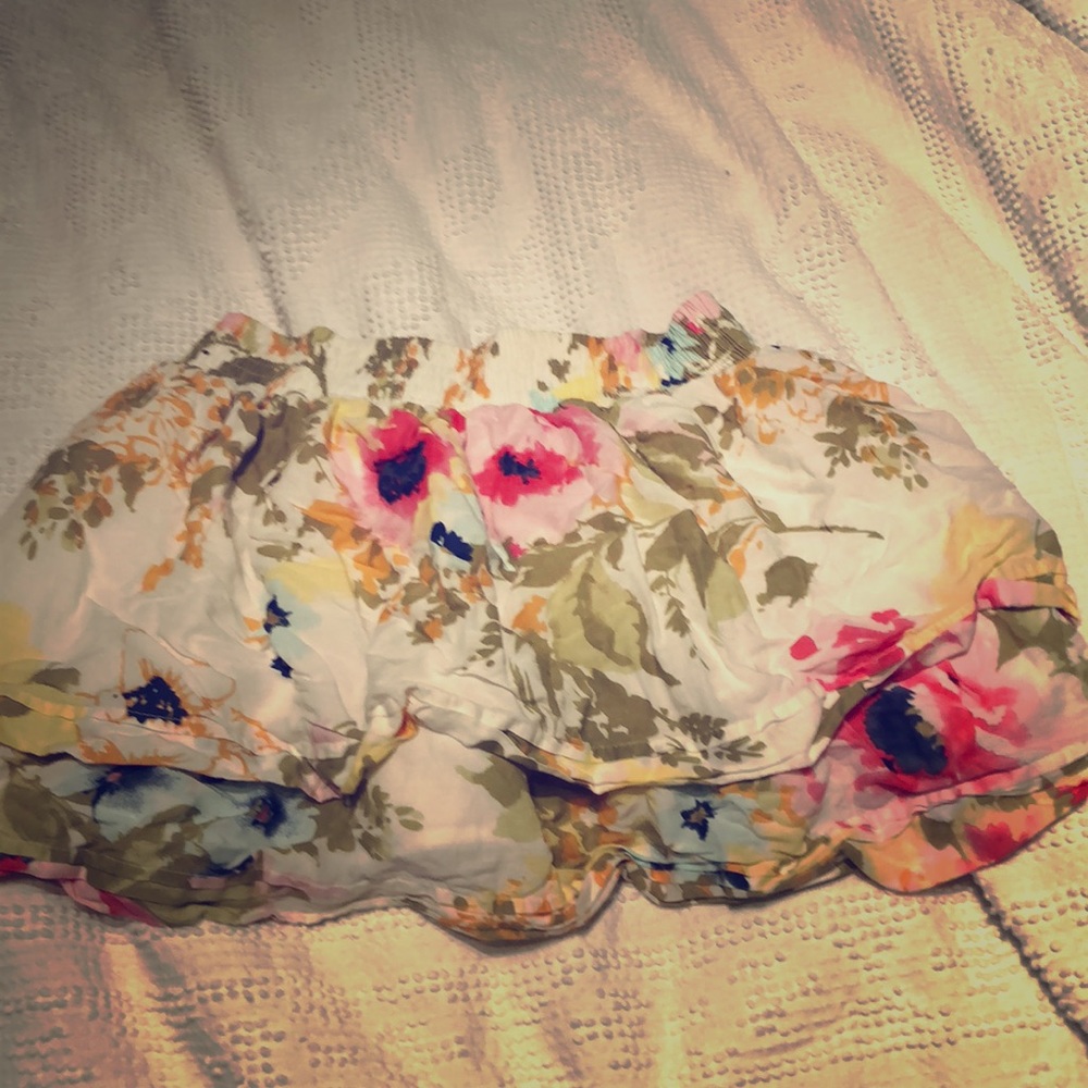 Abercrombie and Fitch linen flower print skirt